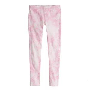 Girls 4-18 SO Mid-Rise Ultimate Twill Jeggings, Girl's, Size: 12, Light Pink